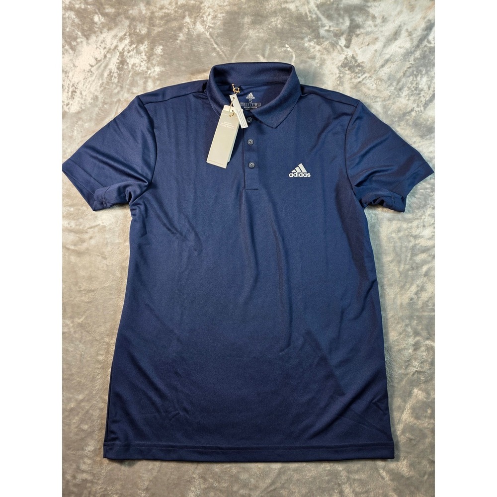 Adidas Performance Golf Polo Shirt Mens Small Navy Blue‎ GQ3133 NEW